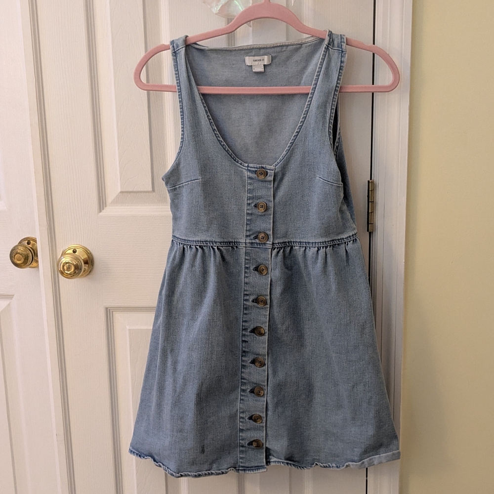 Forever 21 Light Blue Denim Dress